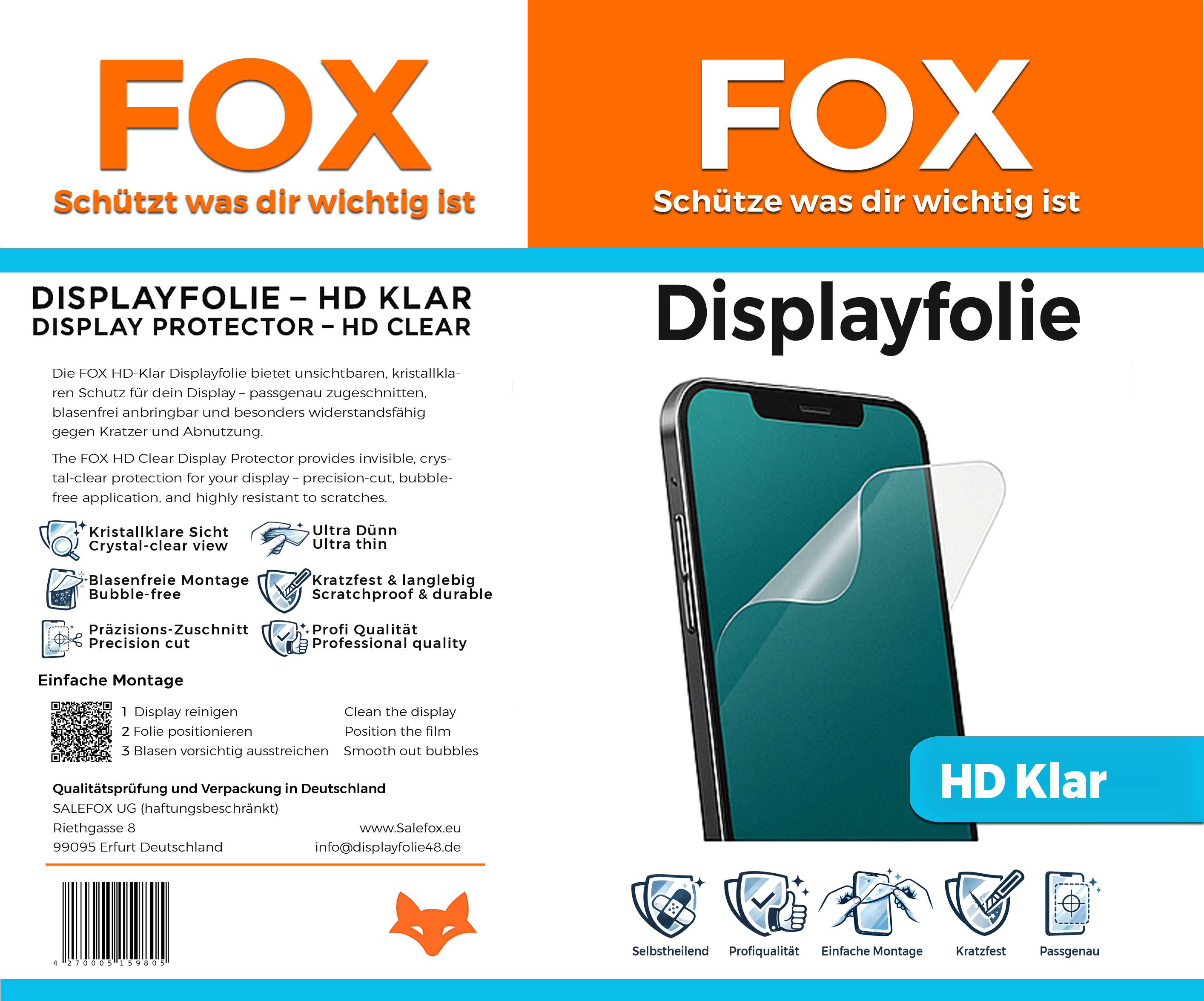 HD Displayfolie für Dein Alcatel